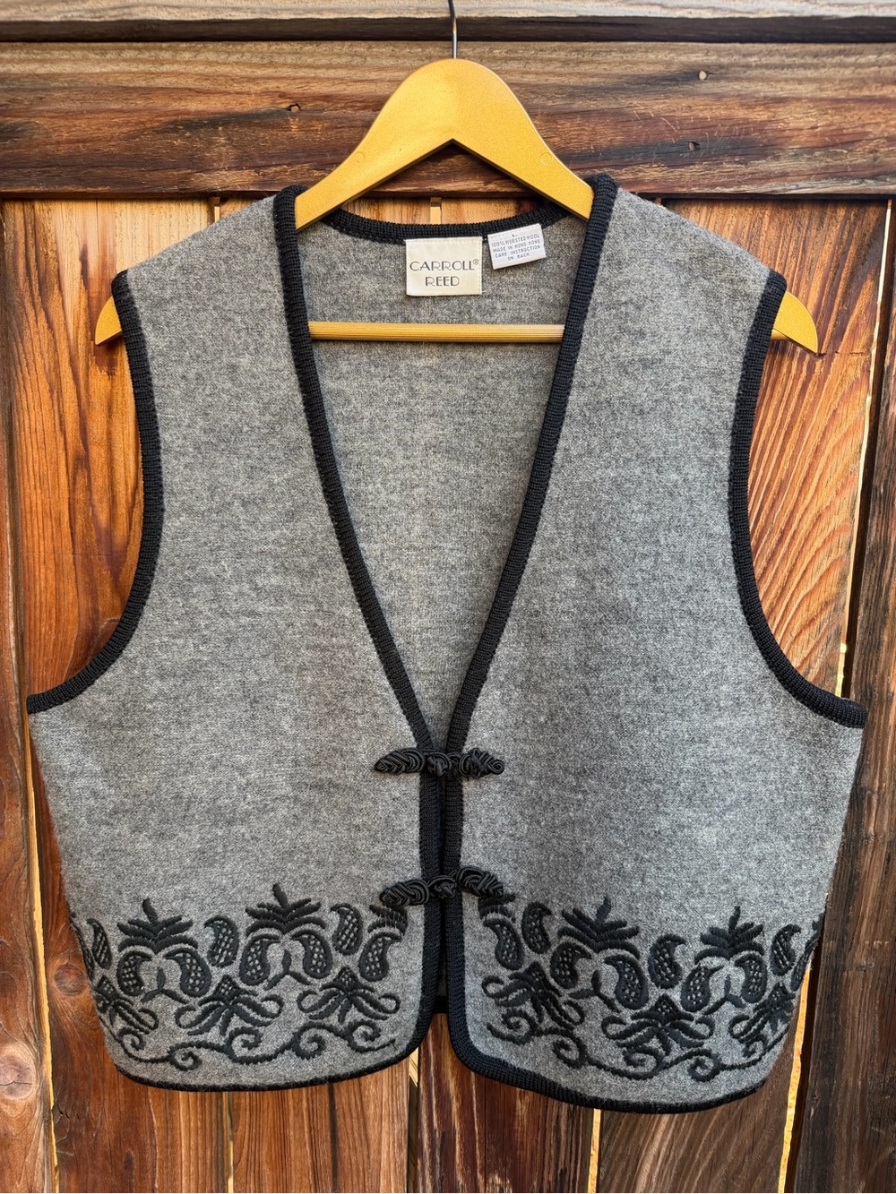 Vintage 80s 90s Carroll Reed Worsted Wool Vest